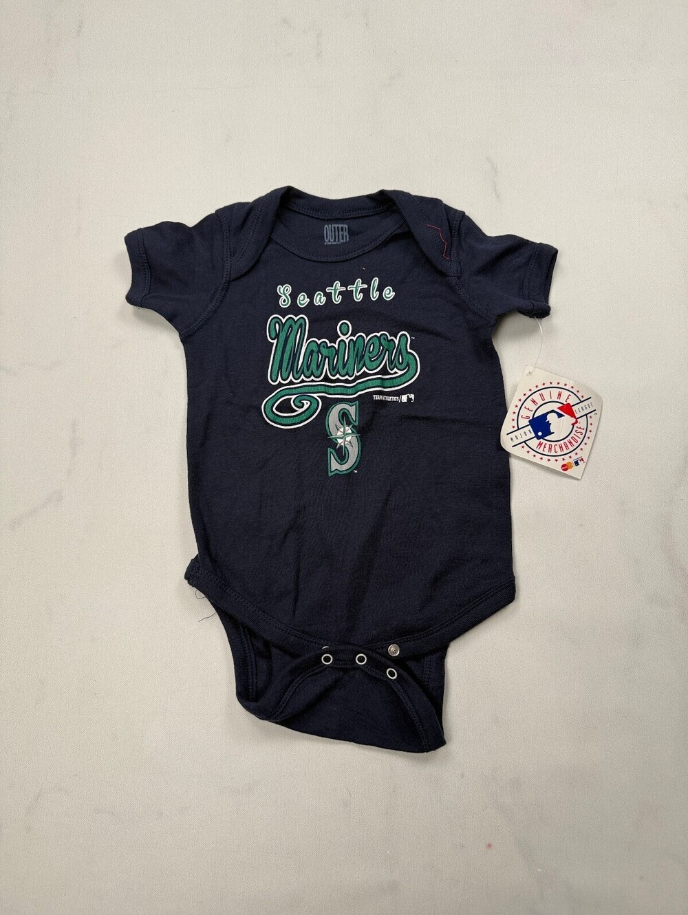 Outer Stuff Seattle Mariners Bodysuit Navy 2000s Graphic - Boys 3-6 months